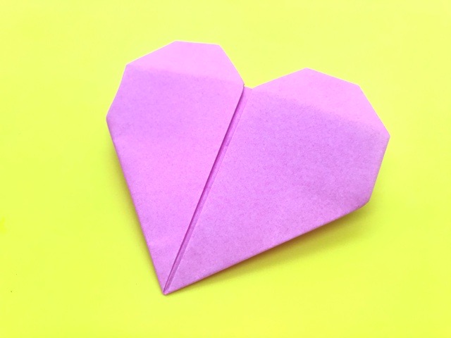 折り紙 ハート 折り紙☆ハートの折り方☆簡単かわいい！シンプルな基本のハート