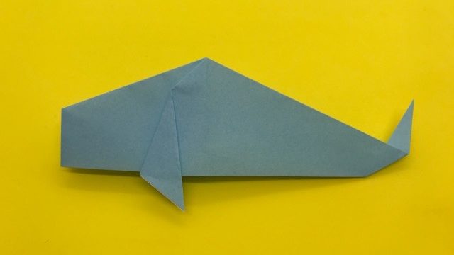 折り紙 魚（さかな）の簡単な作り方～How to make an easy origami fish～｜簡単折り紙教室