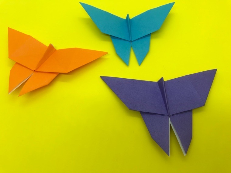 折り紙 蝶々 ちょうちょ の簡単な作り方 How To Make An Easy Origami Butterfly 簡単折り紙教室