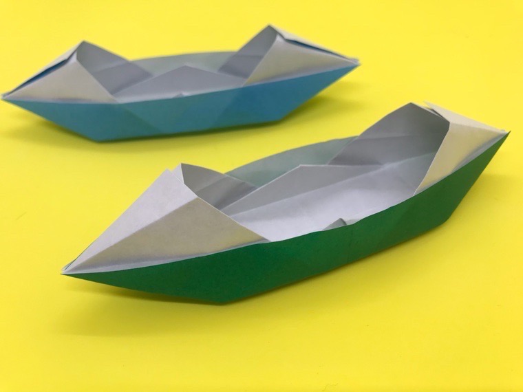 折り紙 屋根付きボート やねつきぼーと の簡単な作り方 How To Make An Easy Origami Roofed Boat 簡単折り紙教室