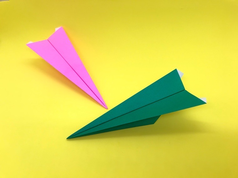 折り紙 やり飛行機 やりひこうき の簡単な作り方 その2 How To Make An Easy Origami Paper Plane Of The Spear 簡単折り紙教室