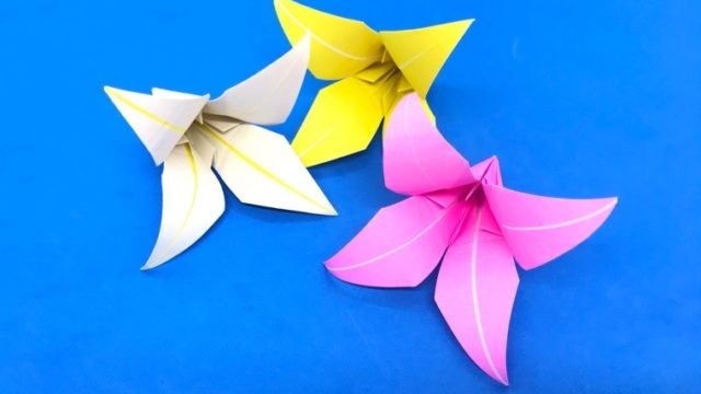 折り紙 菖蒲 あやめ の簡単な作り方 How To Make An Easy Origami Iris 簡単折り紙教室
