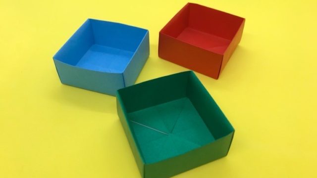 折り紙 箱 はこ の簡単な作り方 その２ How To Make An Easy Origami Box 簡単折り紙教室