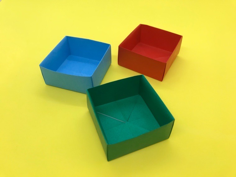 折り紙 箱 はこ の簡単な作り方 その２ How To Make An Easy Origami Box 簡単折り紙教室