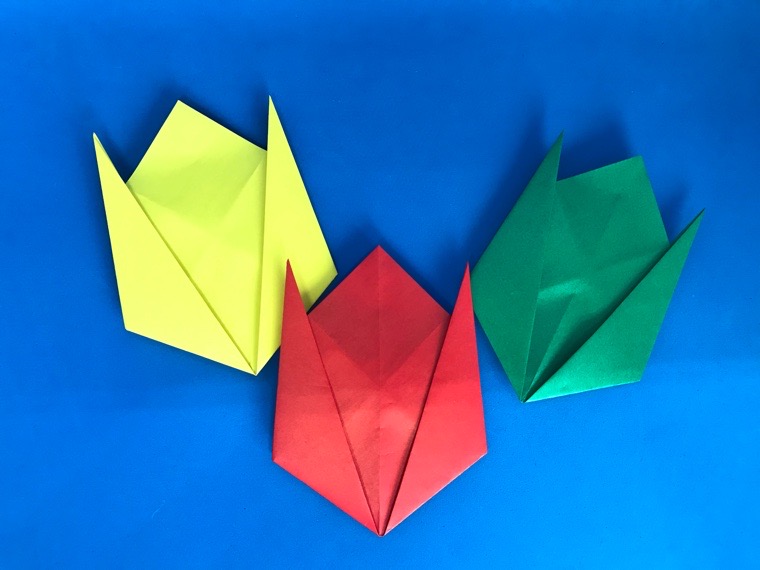 折り紙 チューリップ ちゅーりっぷ の簡単な作り方 その2 How To Make An Easy Origami Tulips 簡単折り紙教室