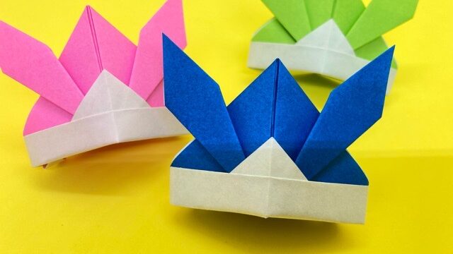 折り紙 角長兜 つのながかぶと の簡単な作り方 その2 How To Make An Easy Origami Long Horn Helmet 簡単 折り紙教室