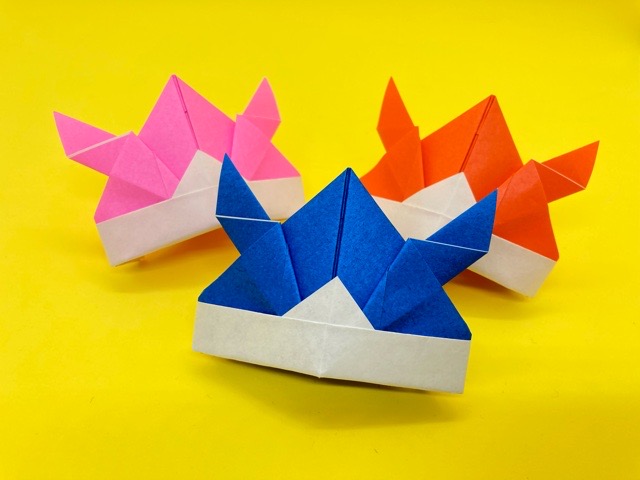 折り紙 角長兜 つのながかぶと の簡単な作り方 その4 How To Make An Easy Origami Long Horn Helmet 簡単折り紙教室