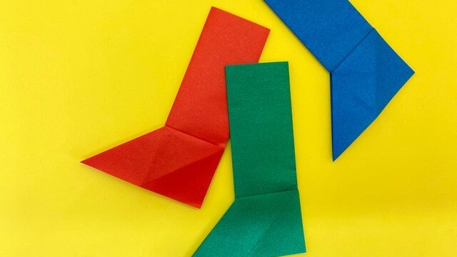 折り紙 長靴 ながぐつ の簡単な作り方 How To Make An Easy Origami Boots 簡単折り紙教室