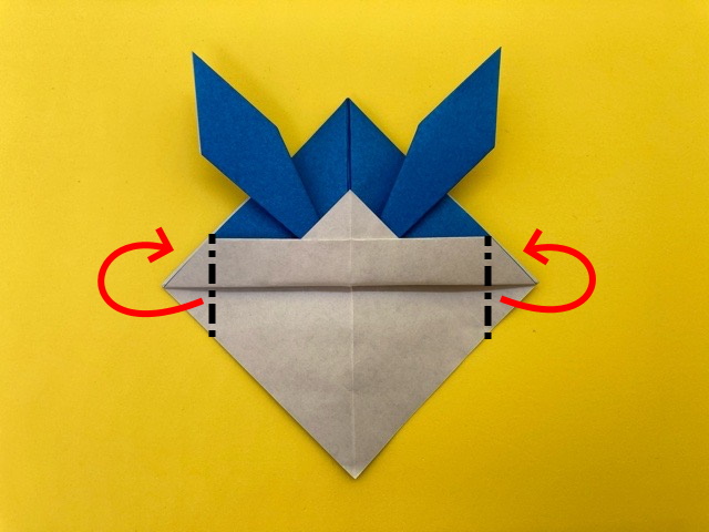 角長兜（つのながかぶと）の折り紙その2_01