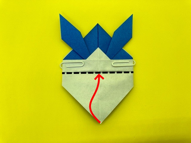 角長兜（つのながかぶと）の折り紙その2_02