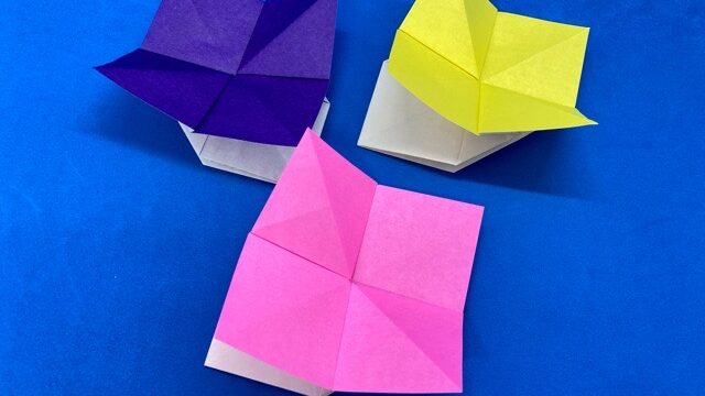 折り紙 月見草 つきみそう の簡単な作り方 How To Make An Easy Origami Evening Primrose 簡単折り紙教室