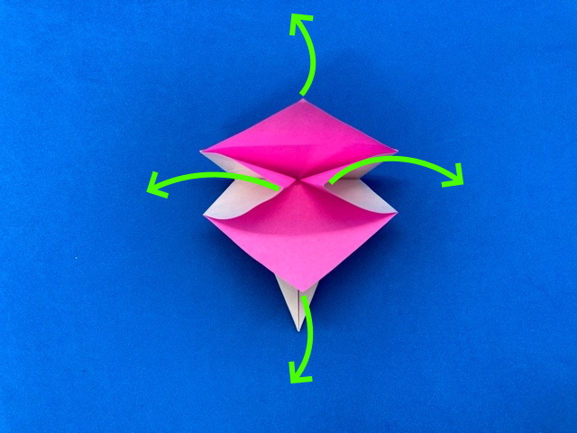 折り紙 紫陽花 あじさい の簡単な作り方 How To Make An Easy Origami Hydrangea 簡単折り紙教室