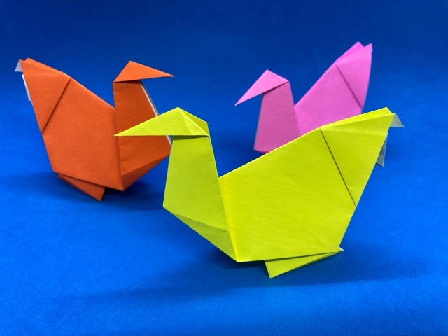 折り紙 鶏 ニワトリ にわとり の簡単な作り方 その2 How To Make An Easy Origami Chicken 簡単折り紙教室