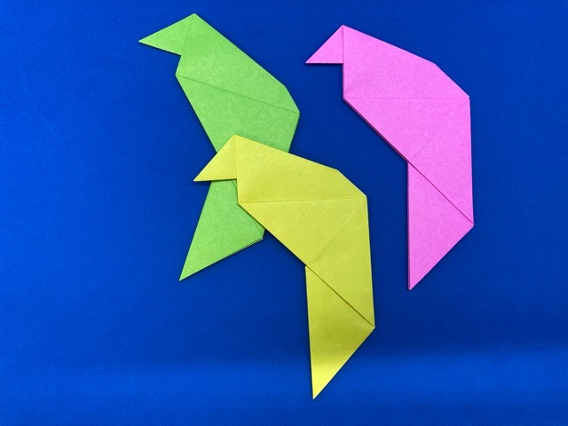 インコ（いんこ）の折り紙_22