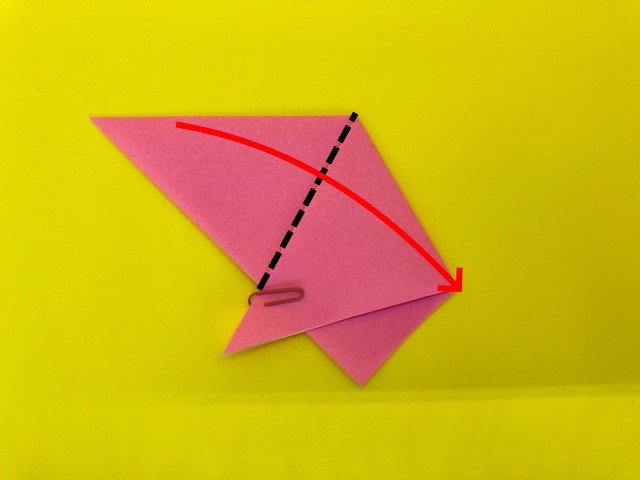 三角帽子（さんかくぼうし）の折り紙_06