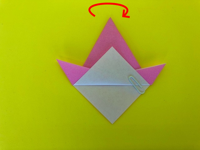 三角帽子（さんかくぼうし）の折り紙_10