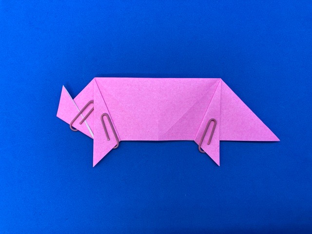 豚（ぶた）の折り紙_26