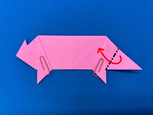 豚（ぶた）の折り紙_31