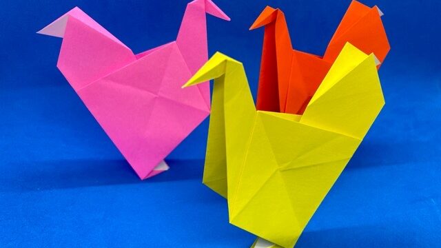 鶏（にわとり）の折り紙_40