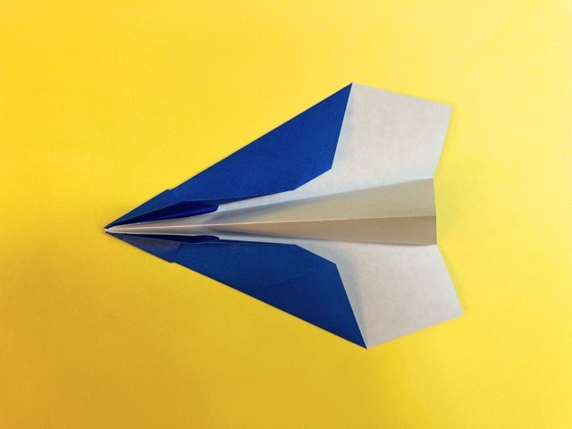 よく飛ぶ紙飛行機2（よくとぶかみひこうき）の折り紙_12