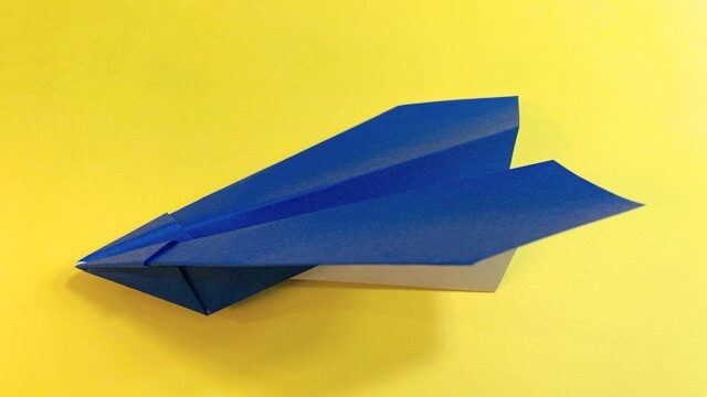 よく飛ぶ紙飛行機2（よくとぶかみひこうき）の折り紙_13
