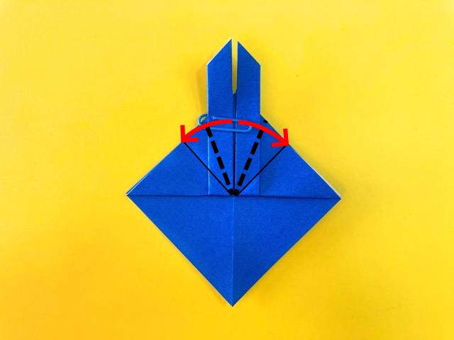 超角長兜（ちょうつのながかぶと）の折り紙_11