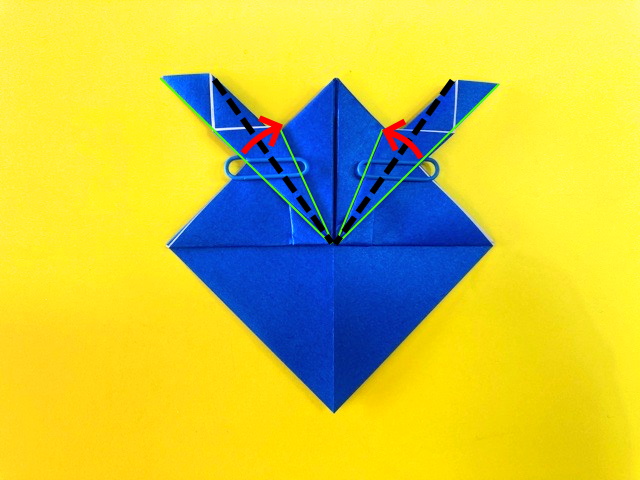 超角長兜（ちょうつのながかぶと）の折り紙_12