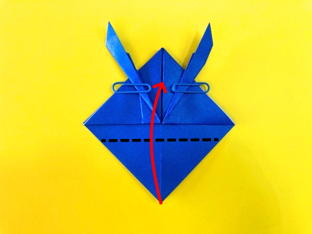 超角長兜（ちょうつのながかぶと）の折り紙_13