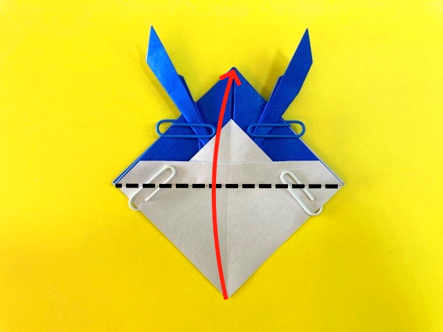 超角長兜（ちょうつのながかぶと）の折り紙_15