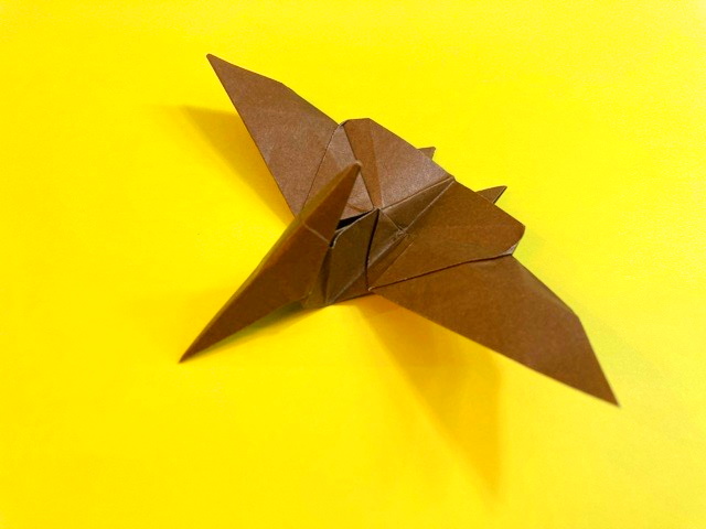 恐竜の折り紙 プテラノドンの簡単な作り方 How To Make An Easy Origami Pteranodon 簡単折り紙教室