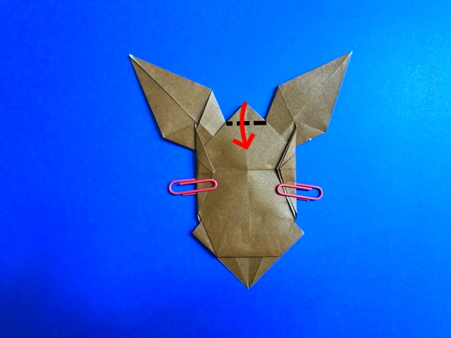 イーブイ（ポケモン）の折り紙の作り方_64