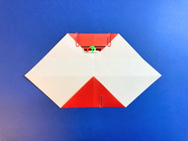 サンタクロースの折り紙の作り方2_13