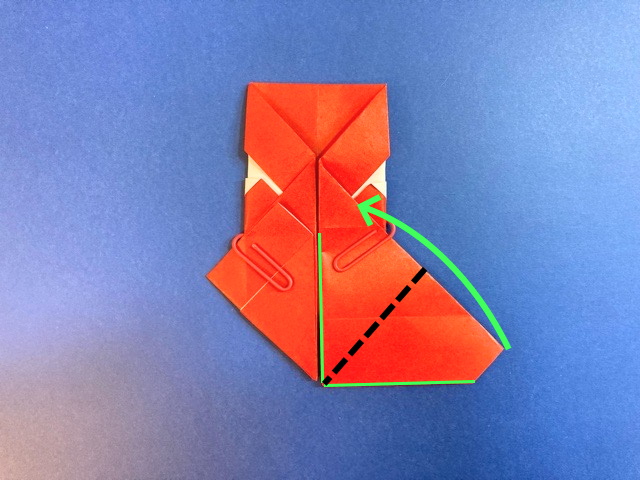 サンタクロースの折り紙の作り方2_35