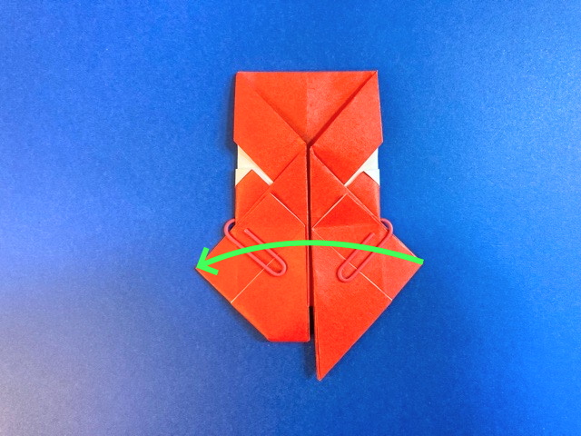 サンタクロースの折り紙の作り方2_39
