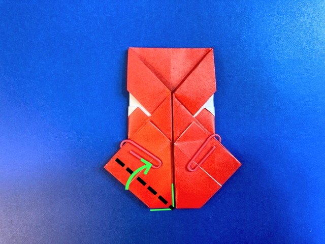サンタクロースの折り紙の作り方2_42