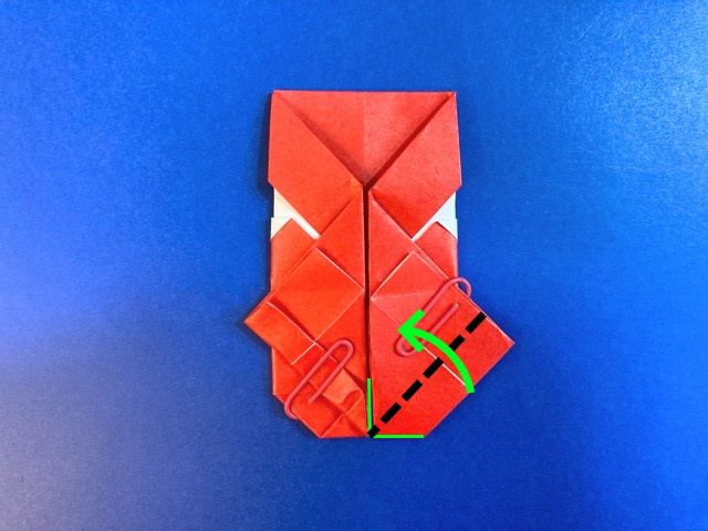 サンタクロースの折り紙の作り方2_43