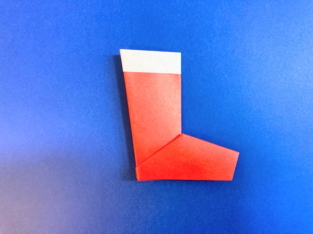 サンタブーツの折り紙の作り方_19