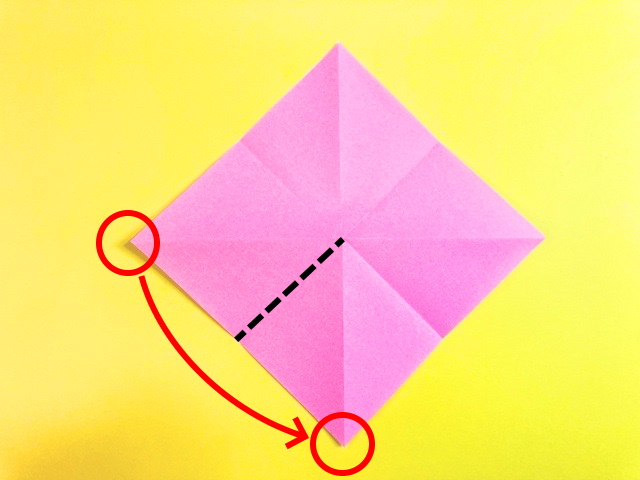 ハートのポケットの折り紙の作り方_10