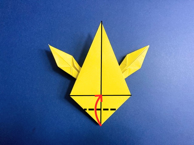 ピカチュウ（ポケモン）の折り紙の作り方_44