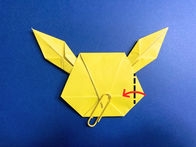 ピカチュウ（ポケモン）の折り紙の作り方_46
