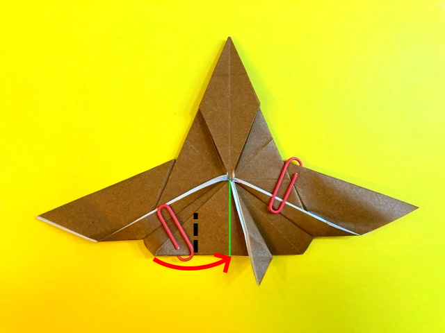 プテラノドンの折り紙の作り方_102