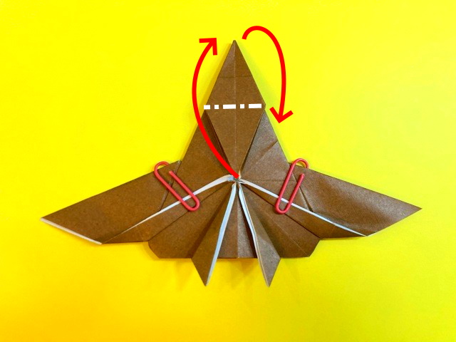 プテラノドンの折り紙の作り方_105