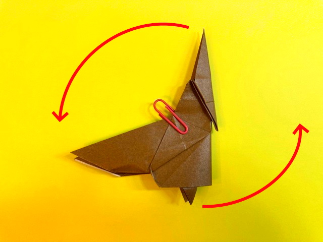 プテラノドンの折り紙の作り方_108