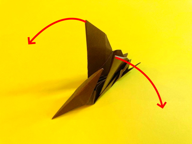 プテラノドンの折り紙の作り方_116