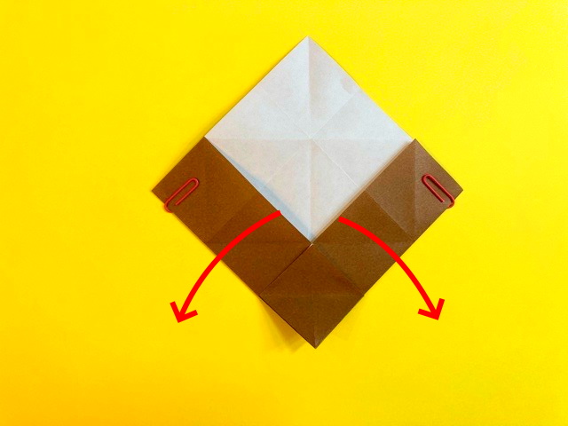プテラノドンの折り紙の作り方_23