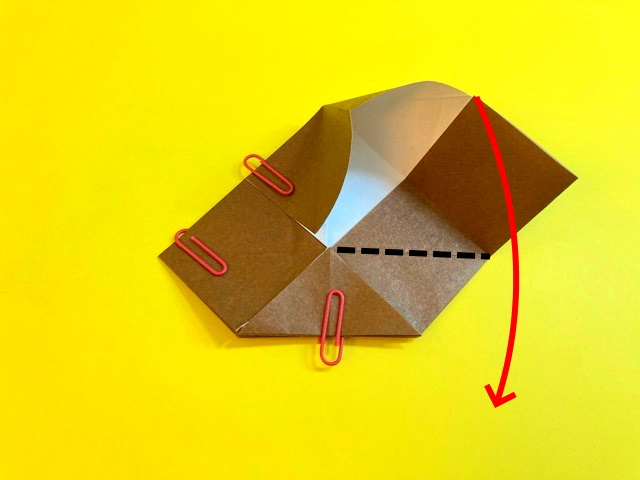 プテラノドンの折り紙の作り方_43