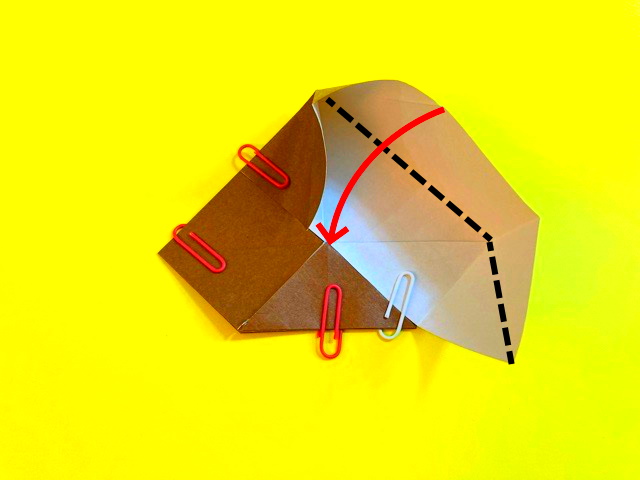 プテラノドンの折り紙の作り方_44