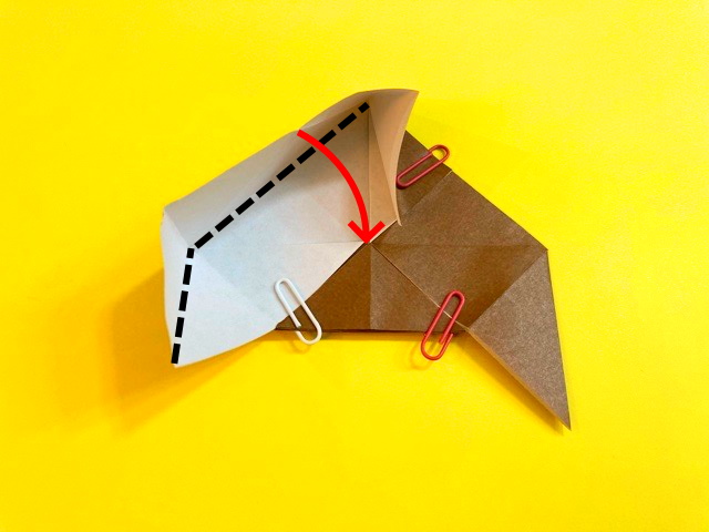 プテラノドンの折り紙の作り方_48