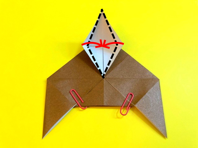 プテラノドンの折り紙の作り方_54