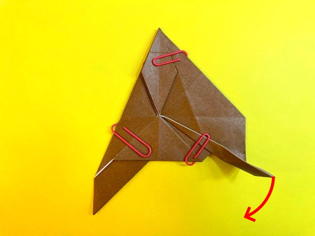 プテラノドンの折り紙の作り方_69